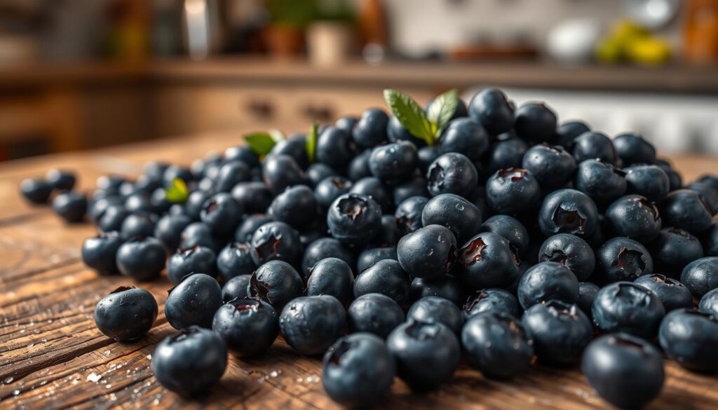 Pancakes aux myrtilles : une touche fruitée et acidulée