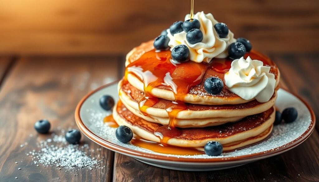 Pancakes aux myrtilles : une touche fruitée et acidulée